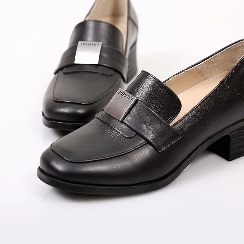 کفش چرمی زنانه کد 1036