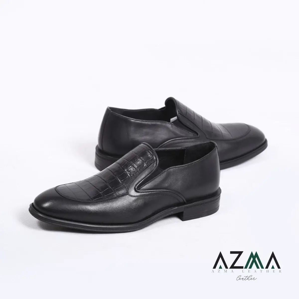 کفش مردانه چرمی کروکو کد 2779