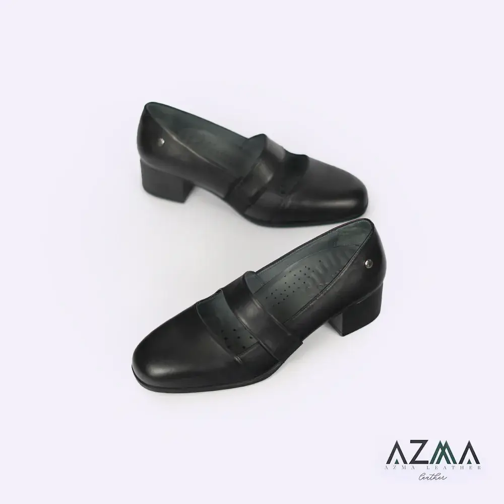 کفش چرمی زنانه کد 2366