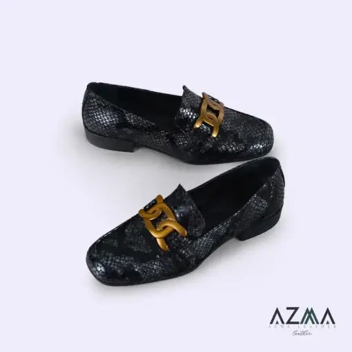 کفش چرمی زنانه کد 459