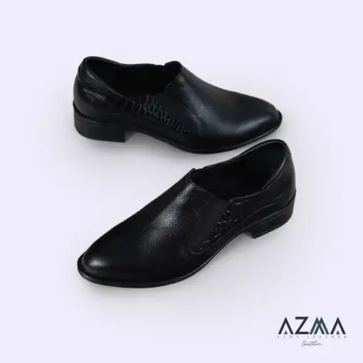 کفش چرمی زنانه کد 1027