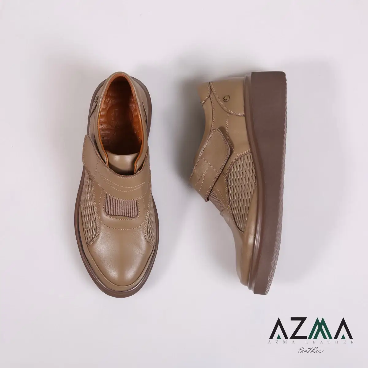 کفش چرمی زنانه کد 2419