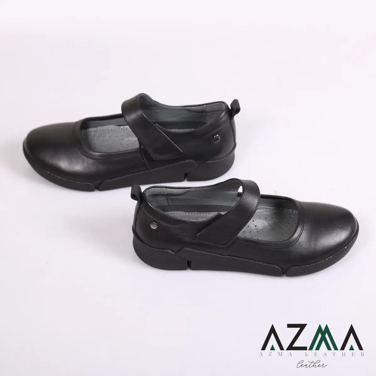 کفش چرمی زنانه کد 2386