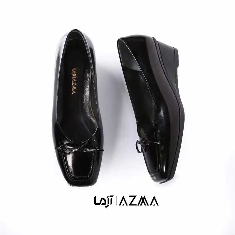 کفش چرمی زنانه کد 1760