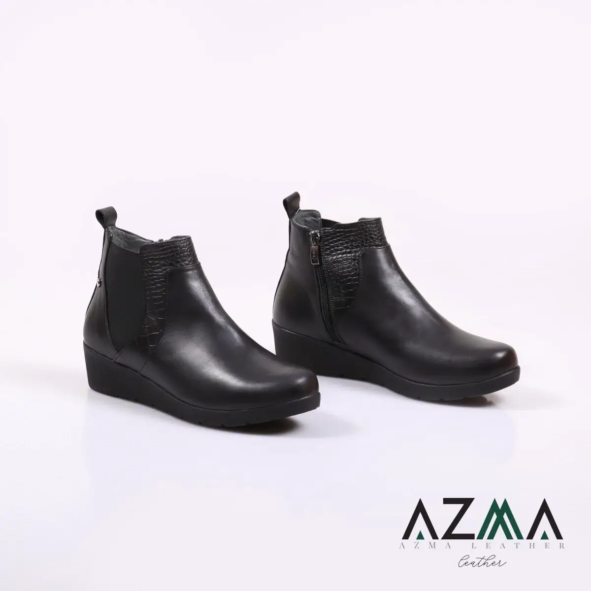 کفش چرمی زنانه کد 2336