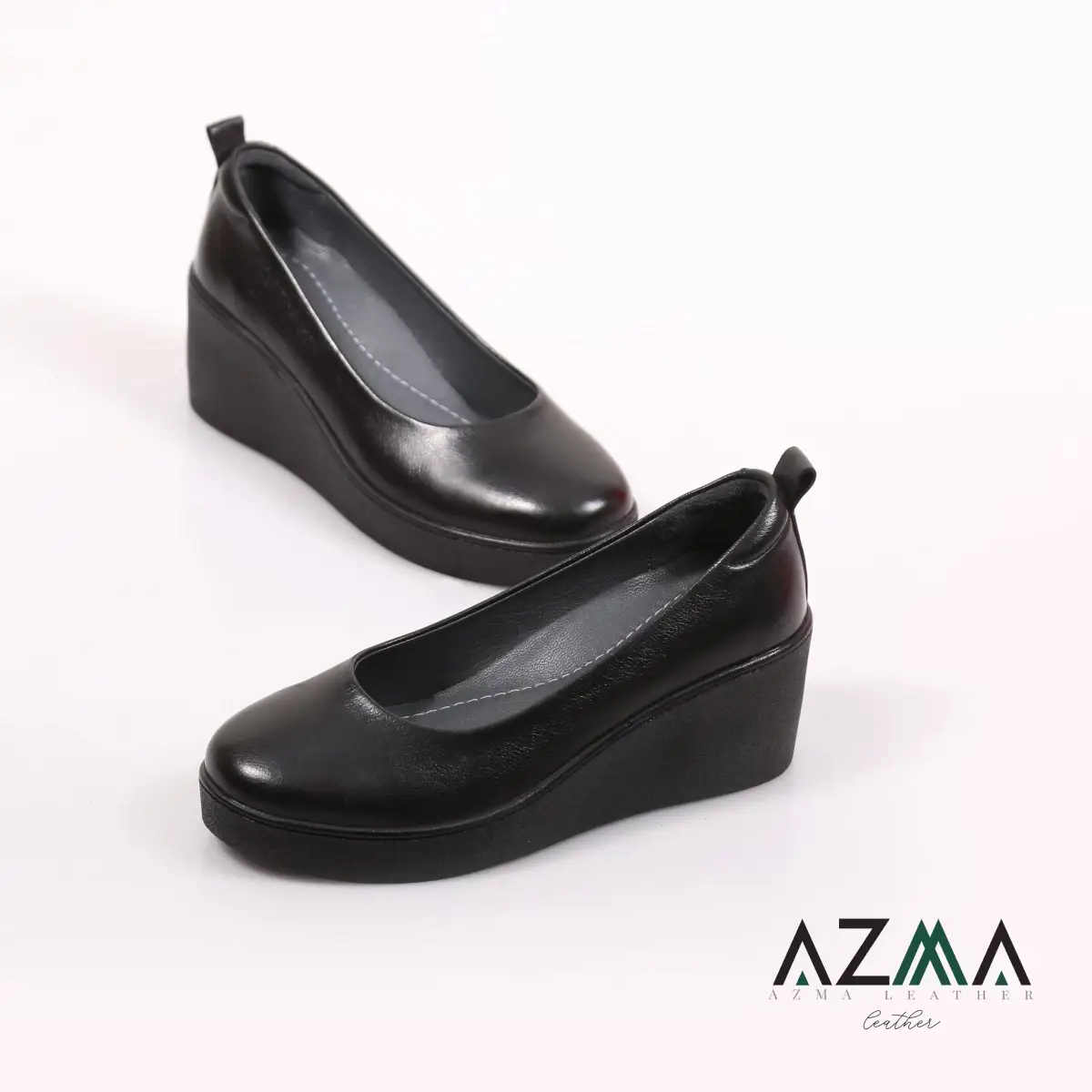 کفش چرمی زنانه کد 06