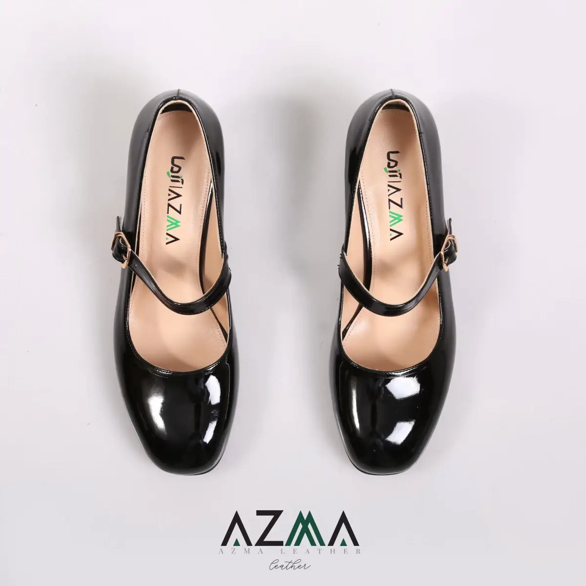 کفش چرمی زنانه کد 121