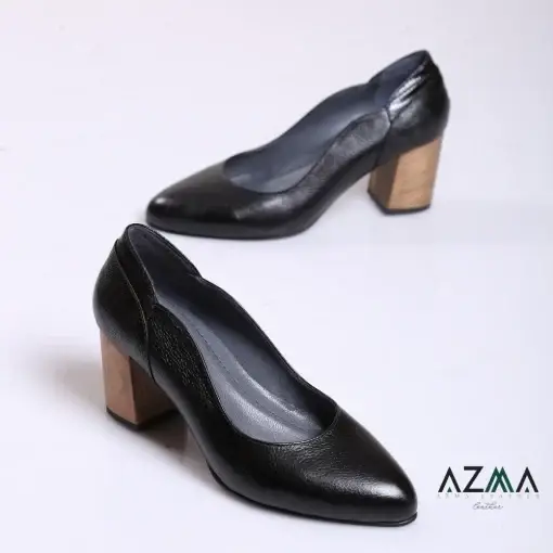 کفش چرمی زنانه کد 112