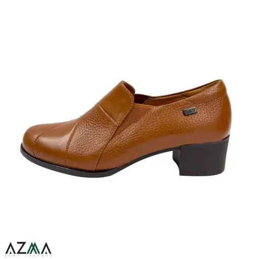 کفش زنانه چرمی پاشنه دار کد 756