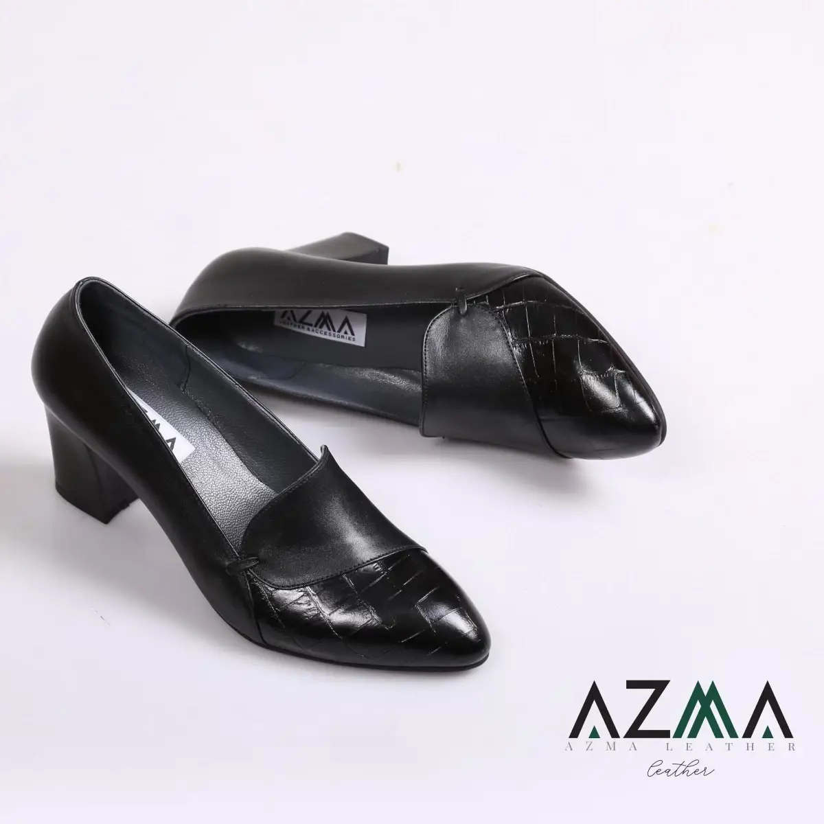 کفش چرمی زنانه کد 19