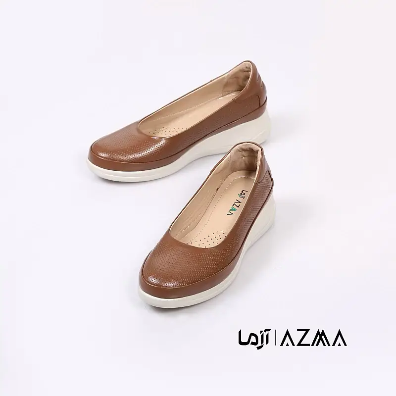 کفش چرمی زنانه کد 1222