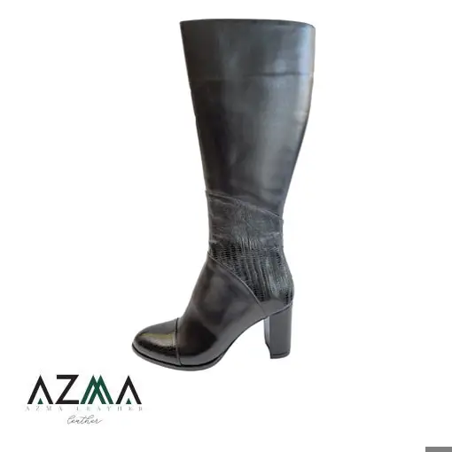 بوت زنانه چرمی کد 583