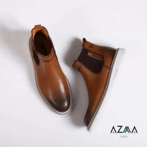 بوت چرمی مردانه کد 3197