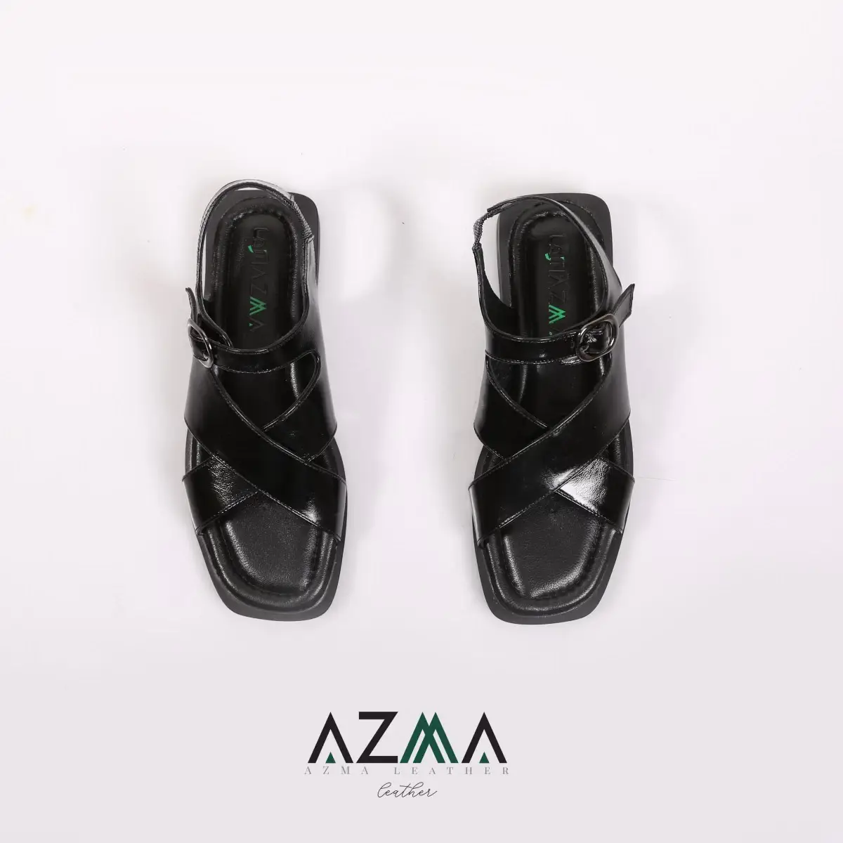 صندل چرمی زنانه کد 1215
