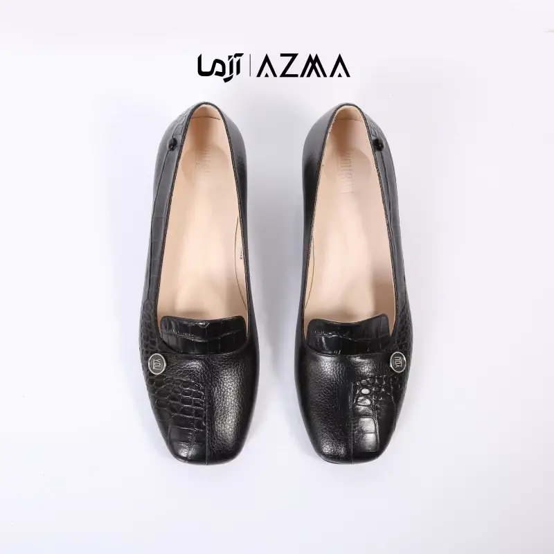 کفش چرمی زنانه کد 903