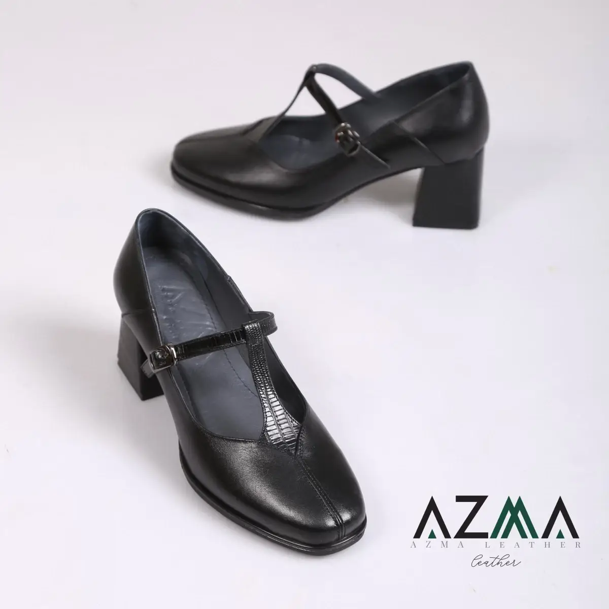 کفش چرمی زنانه کد 803