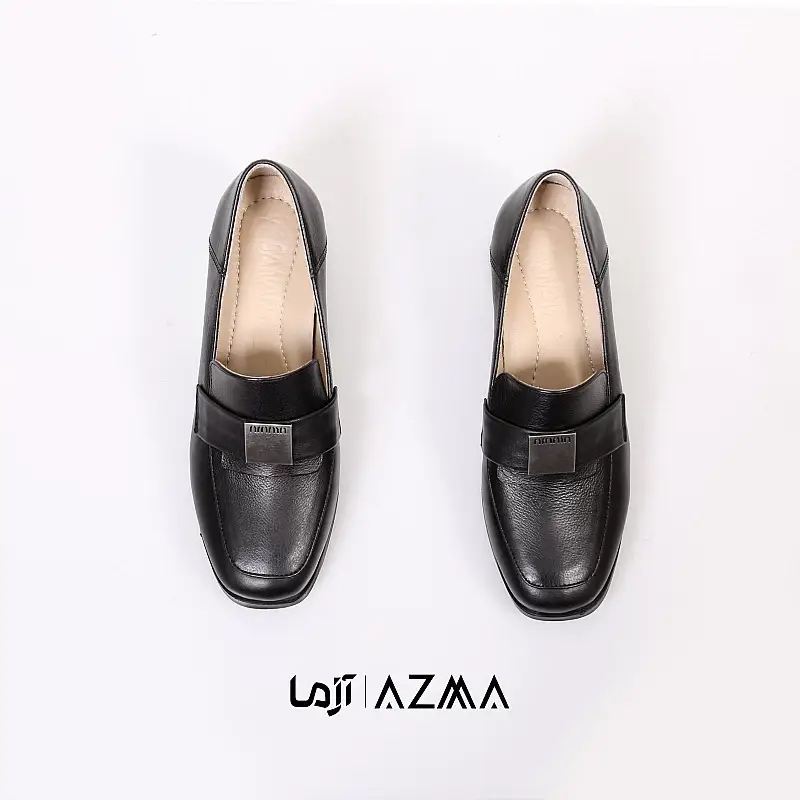 کفش چرمی زنانه کد 1036