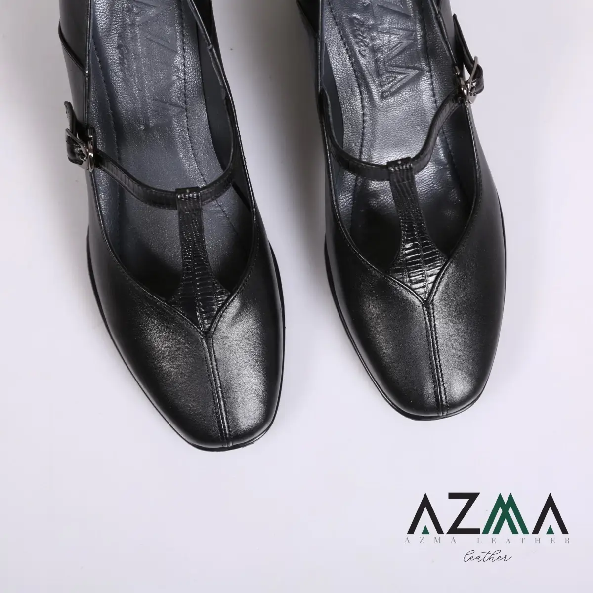 کفش چرمی زنانه کد 803