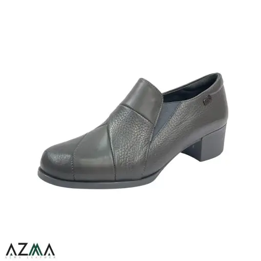 کفش زنانه چرمی پاشنه دار کد 756