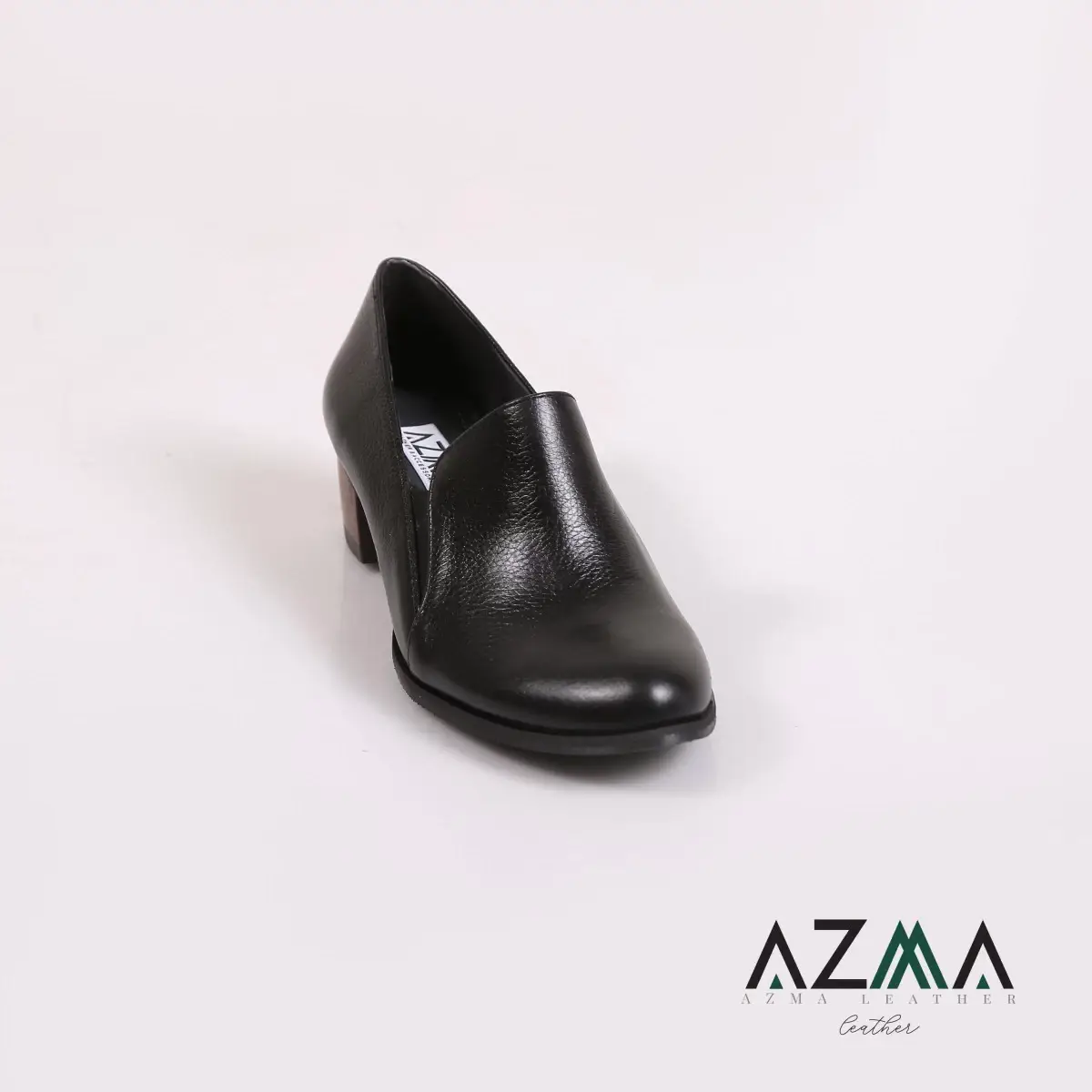 کفش چرمی زنانه کد 074