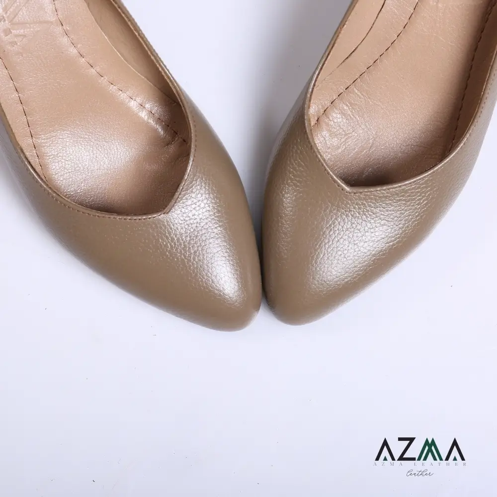 کفش چرمی زنانه کد 633
