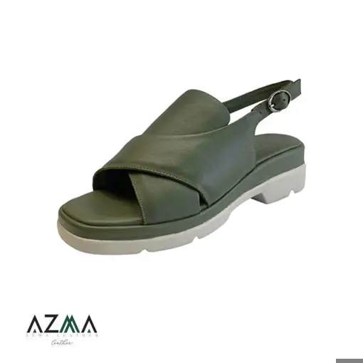 صندل چرمی زنانه کد 2165