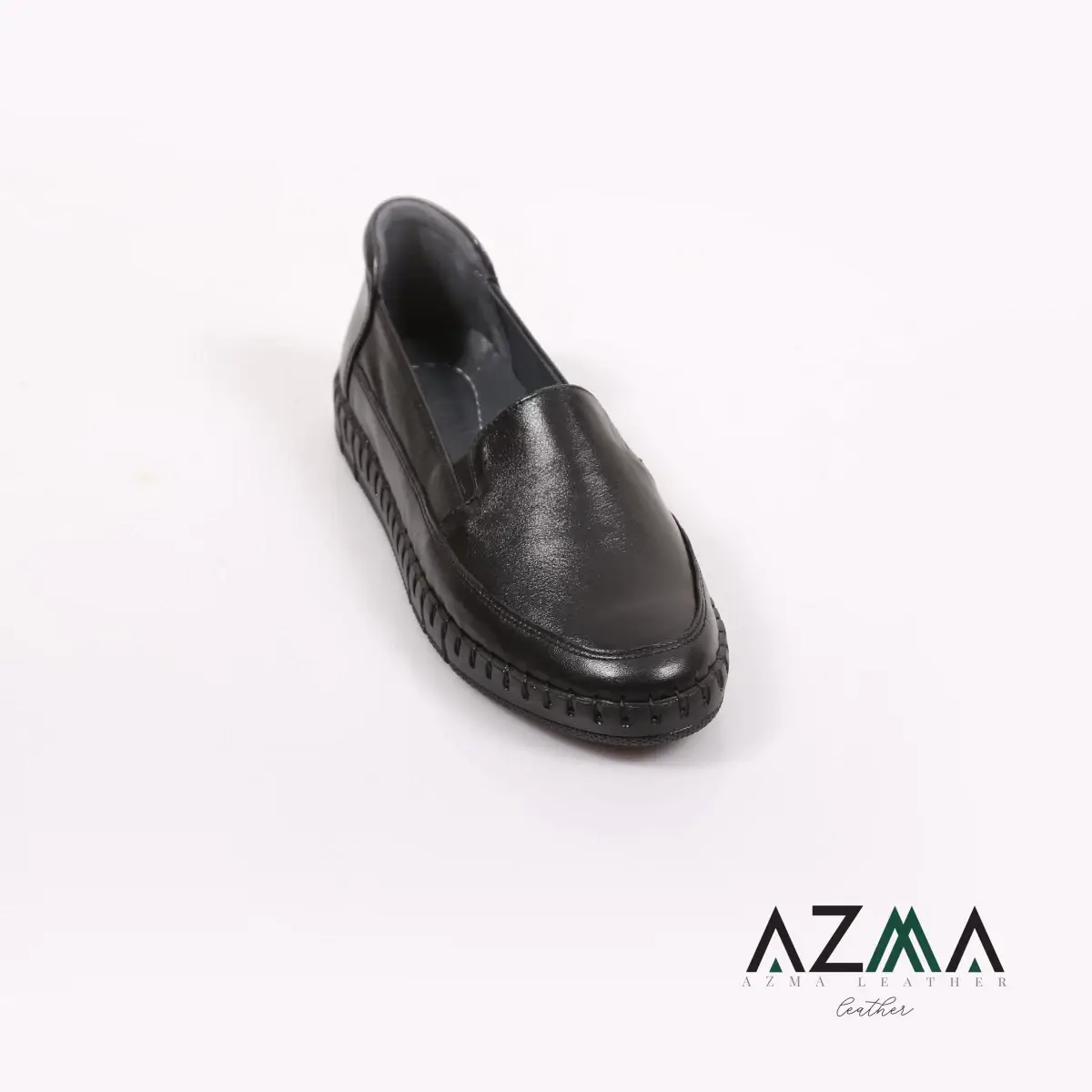 کفش چرمی زنانه کد 043