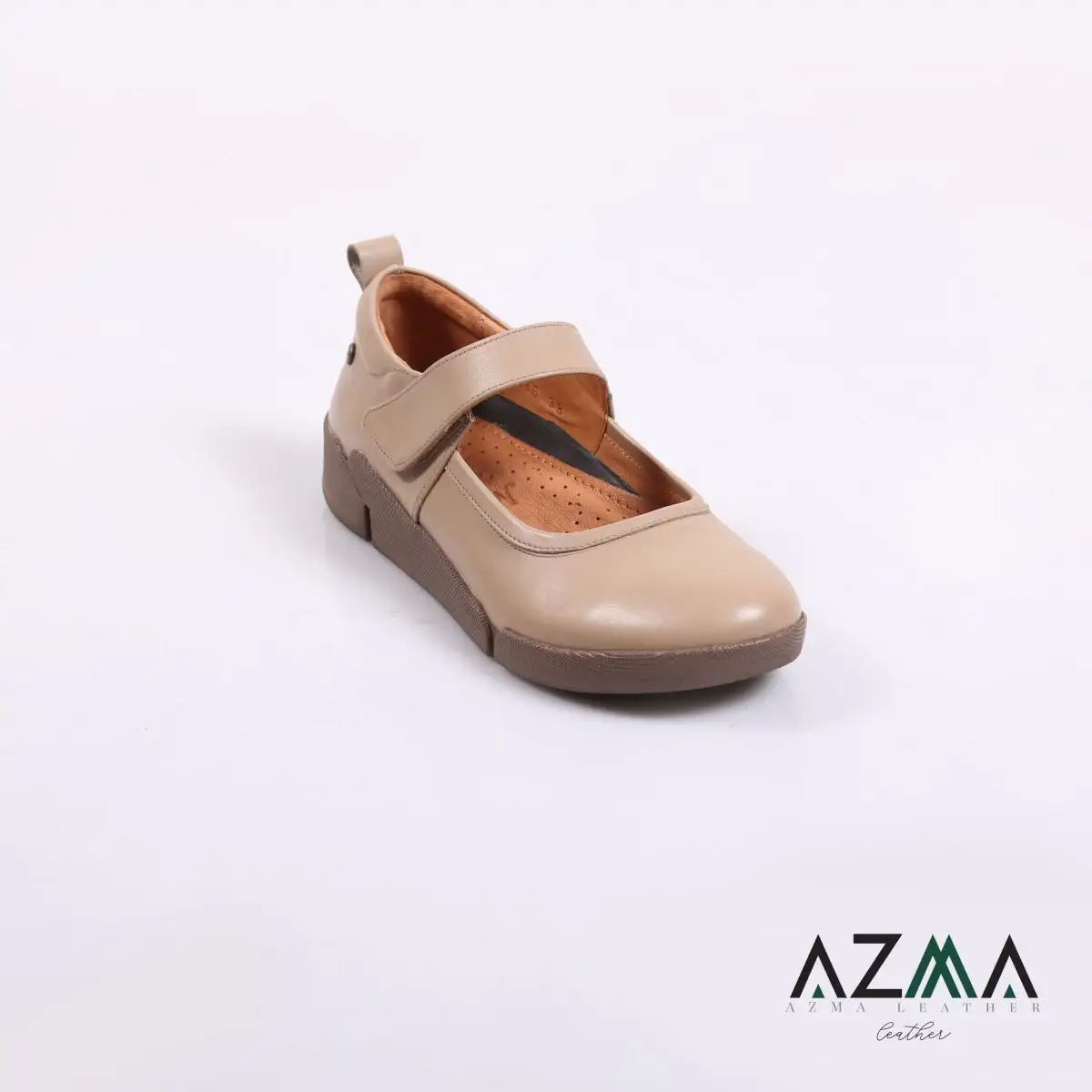 کفش چرمی زنانه کد 2386