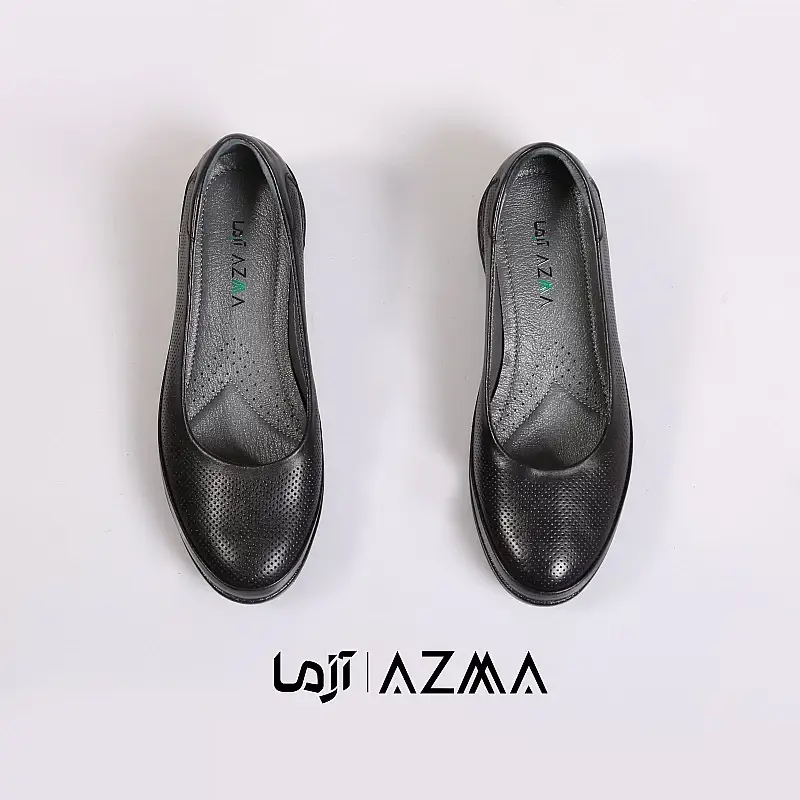 کفش چرمی زنانه کد 1222