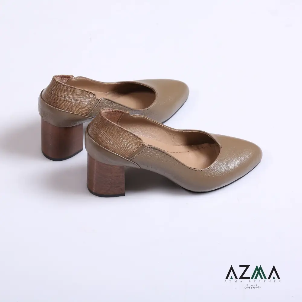 کفش چرمی زنانه کد 633