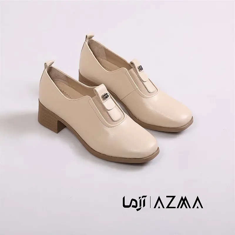 کفش چرمی زنانه کد 1035