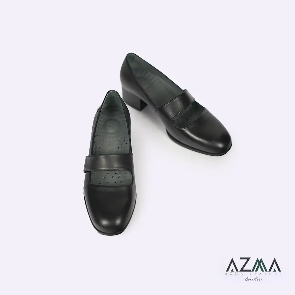 کفش چرمی زنانه کد 2366