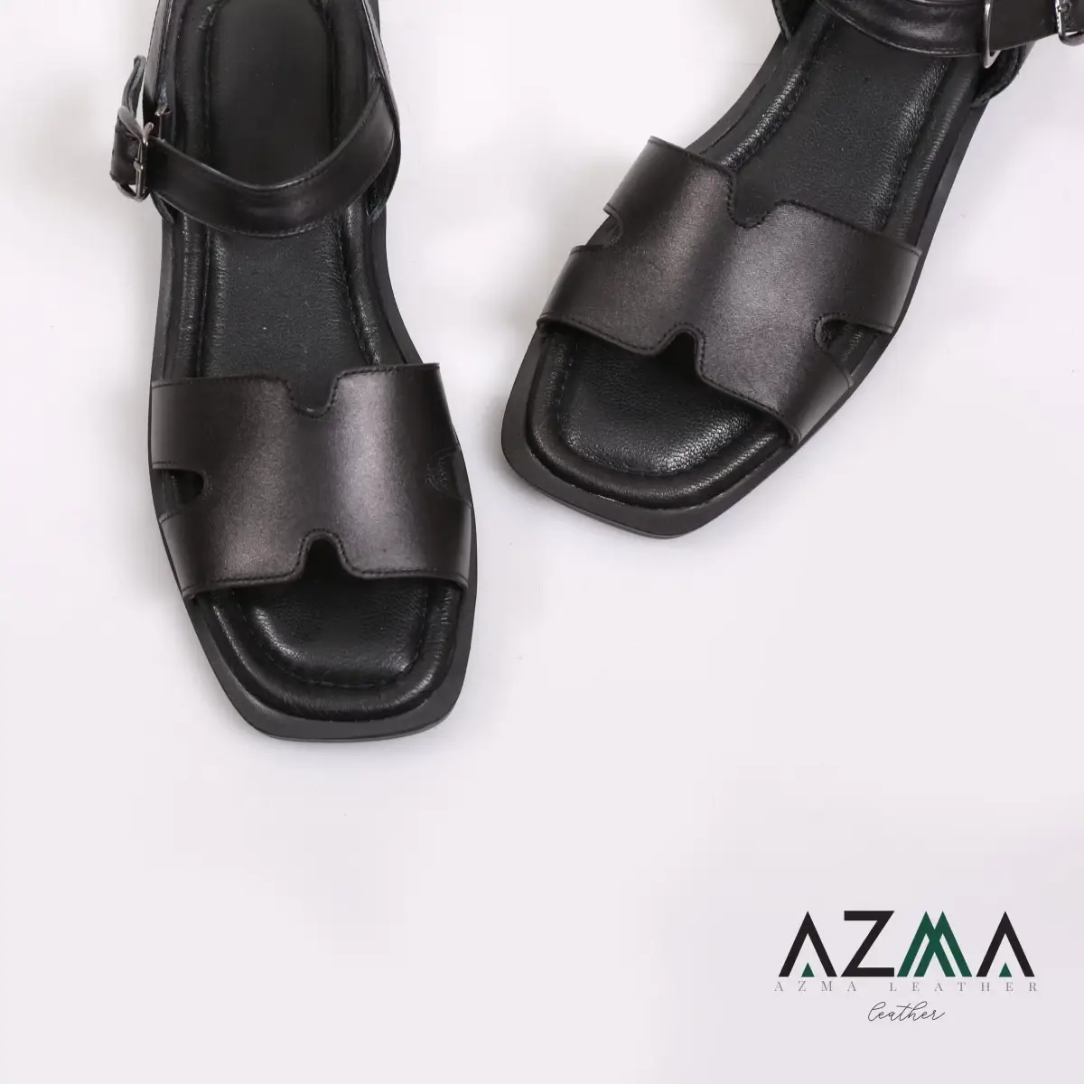 صندل چرمی زنانه کد 1218