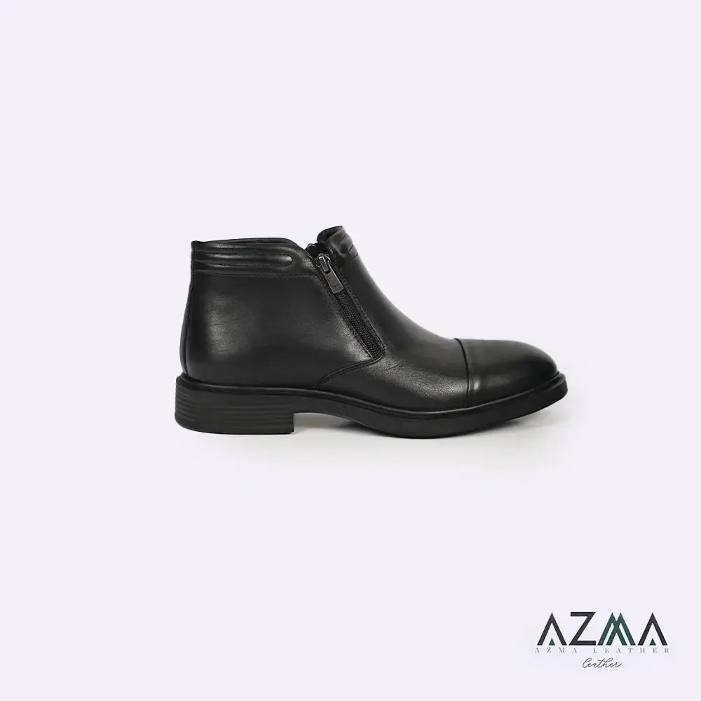 بوت چرمی مردانه بزرگ پا کد e307