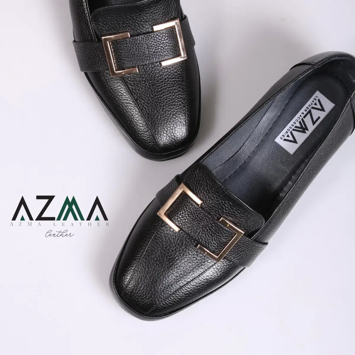 کفش چرمی زنانه کد 744