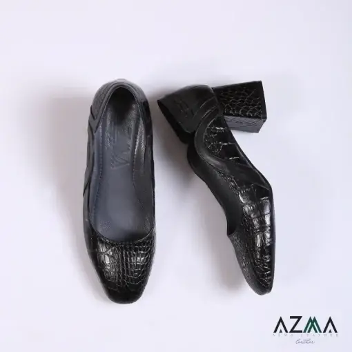 کفش چرمی زنانه کد 110