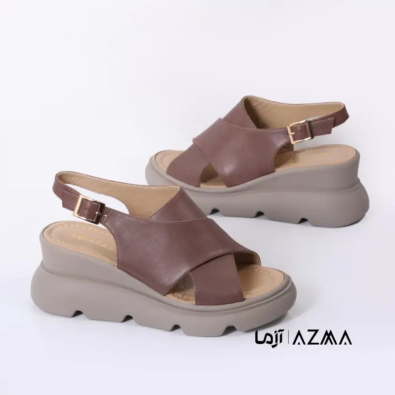 کفش چرمی زنانه کد 1755