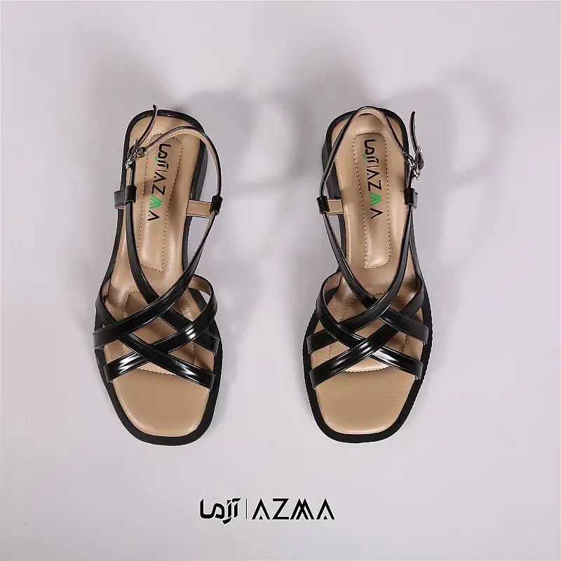 صندل چرمی زنانه کد 158
