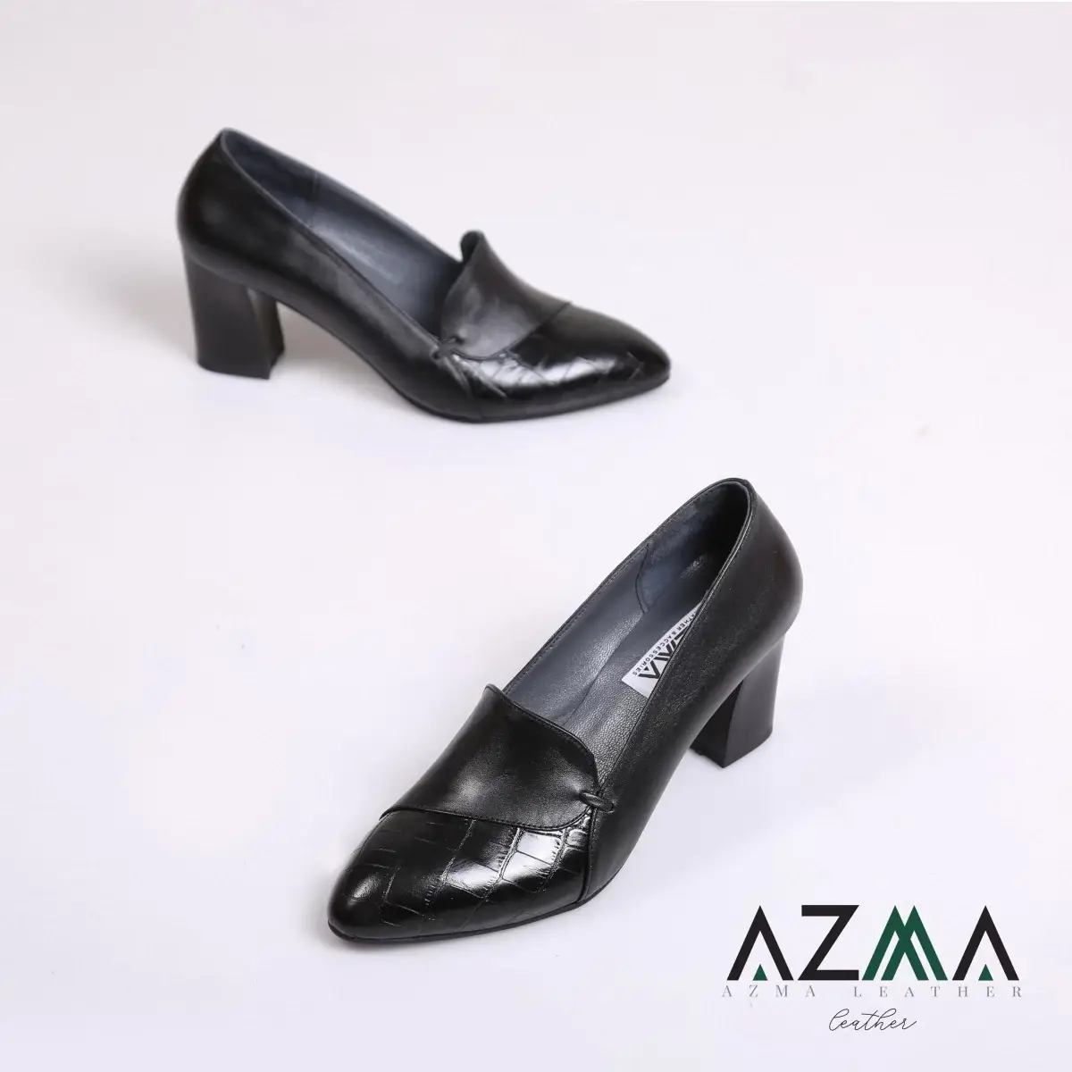 کفش چرمی زنانه کد 19
