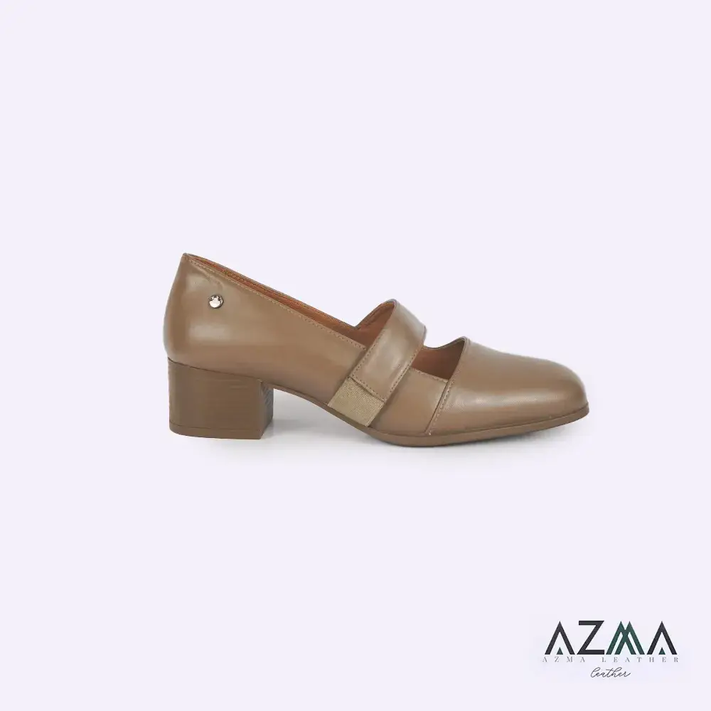 کفش چرمی زنانه کد 2366