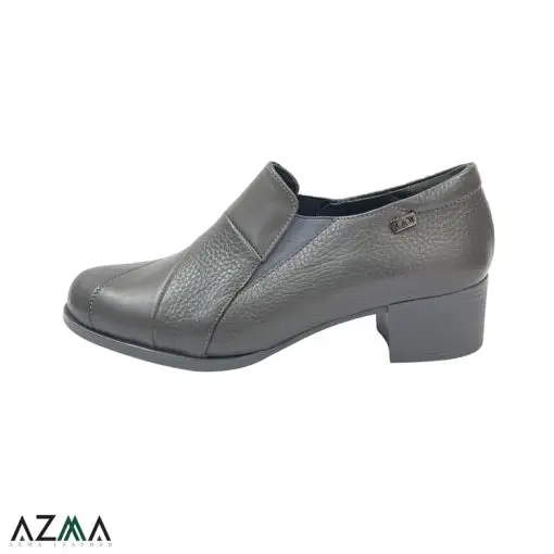 کفش زنانه چرمی پاشنه دار کد 756