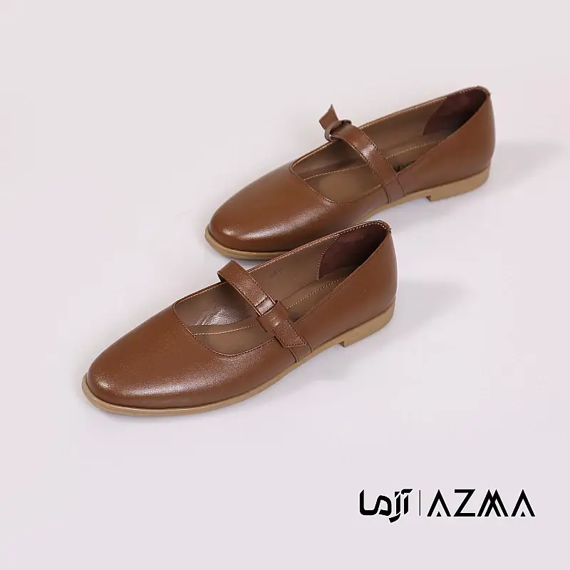 کفش چرمی زنانه کد 1191