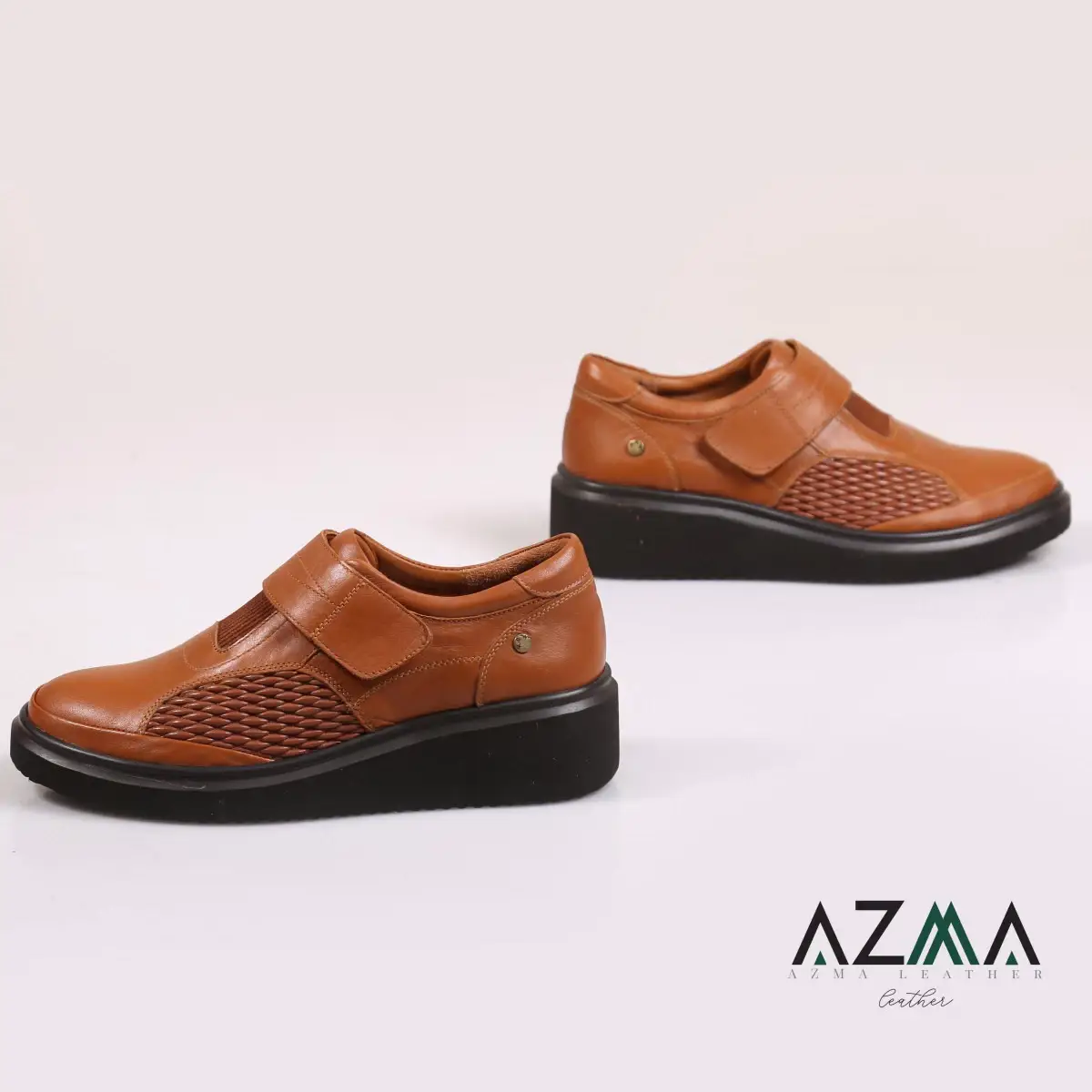 کفش چرمی زنانه کد 2419