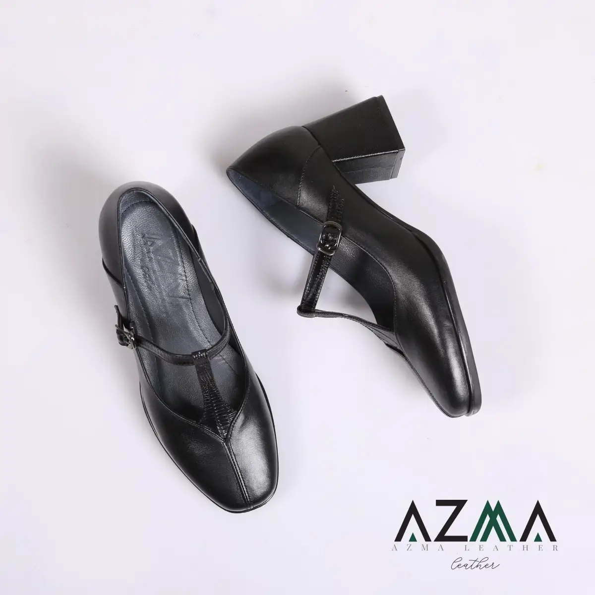 کفش چرمی زنانه کد 803