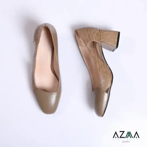 کفش چرمی زنانه کد 735