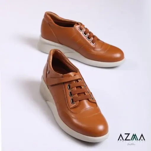 کفش چرمی زنانه کد 2274