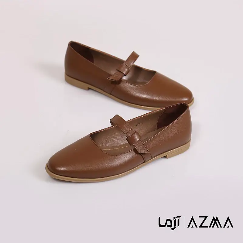 کفش چرمی زنانه کد 1191