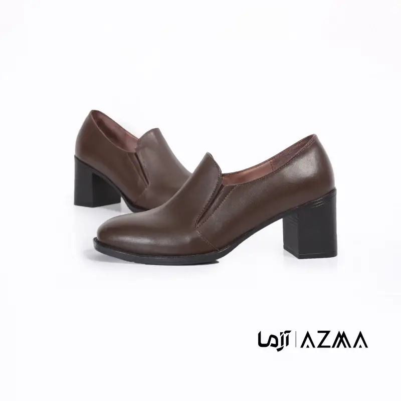 کفش چرمی زنانه کد 8642