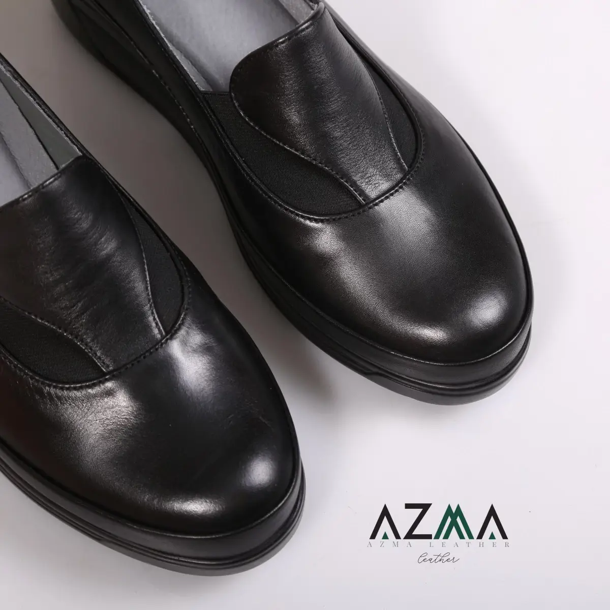کفش چرمی زنانه کد 2427