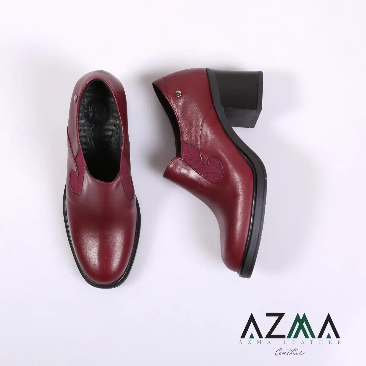 کفش چرمی زنانه کد 2397